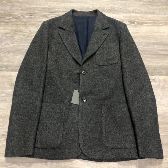 Emile Lafaurie Chore Jacket Men's SZ 50 Large Gray Coat Blazer Work‎ Painter - Picture 1 of 8